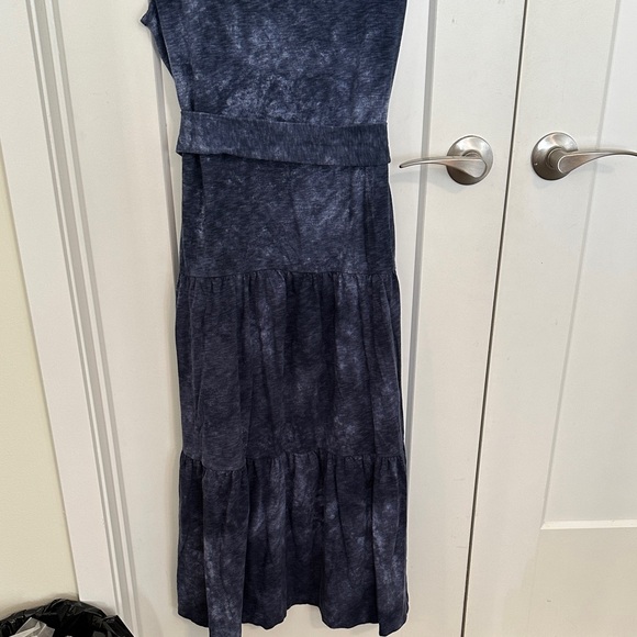 Ralph Lauren Navy Tie-Dye Maxi Dress - Picture 7 of 8